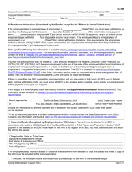 Form FL-195 Income Withholding for Support - California, Page 2