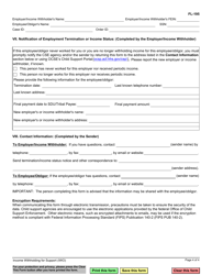 Form FL-195 Income Withholding for Support - California, Page 4