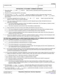 Document preview: Form JV-461(A) Dispositional Attachment: Nonminor Dependent - California
