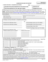 Form JD-FM-1 &quot;Income Withholding for Support&quot; - Connecticut