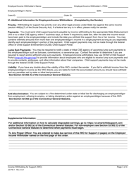 Form JD-FM-1 Income Withholding for Support - Connecticut, Page 3