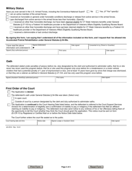 Form JD-CR-9 &quot;Application for Accelerated Pretrial Rehabilitation&quot; - Connecticut, Page 2