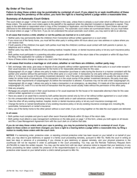 Form JD-FM-158 Notice of Automatic Court Orders - Connecticut, Page 2