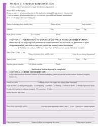 Form JD-VS-8EI Emotional Injury - Application - Connecticut, Page 2