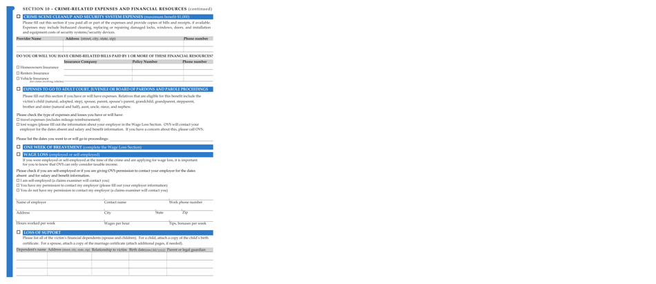 Form JD-VS-8SB Survivor Benefits Application - Connecticut, Page 5
