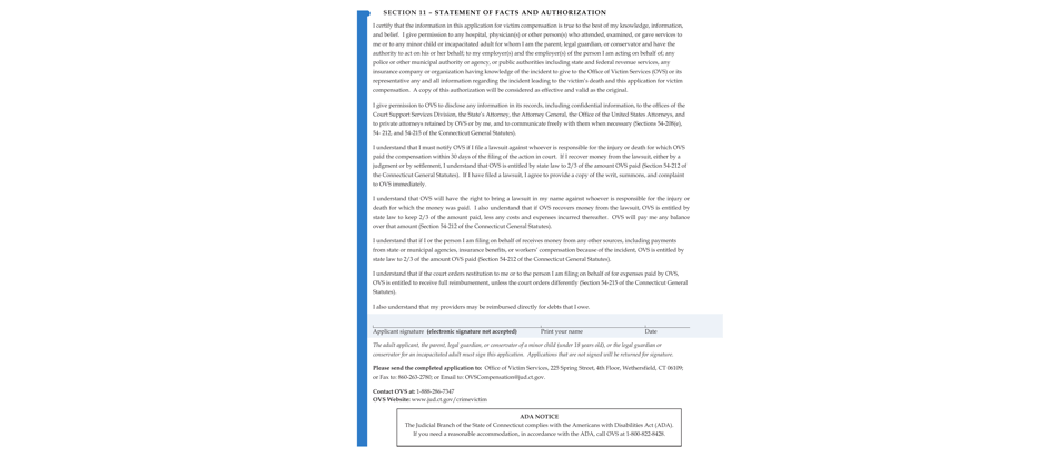 Form JD-VS-8SB Survivor Benefits Application - Connecticut, Page 6