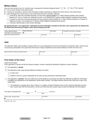 Form JD-CR-154 &quot;Application for Supervised Diversionary Program&quot; - Connecticut, Page 2
