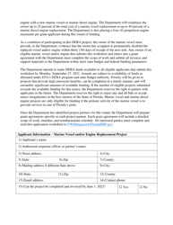 Marine Vessel and Diesel Engine Replacement Application Worksheet - Florida, Page 2