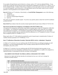 Instructions for DEP Form 62-730.900(1)(B), 8700-12FL Florida Notification of Regulated Waste Activity - Florida, Page 11