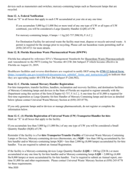 Instructions for DEP Form 62-730.900(1)(B), 8700-12FL Florida Notification of Regulated Waste Activity - Florida, Page 7
