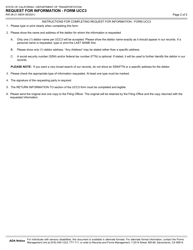 Form RW08-21 Request for Information - Form Ucc3 - California, Page 2
