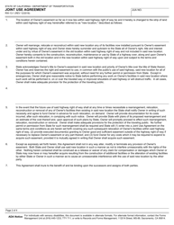 Form RW13-1 Joint Use Agreement - California, Page 2