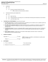 Form RW13-3 Report of Investigation - California, Page 4
