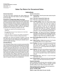 Document preview: Form DR0154 Sales Tax Return for Occasional Sales - Colorado