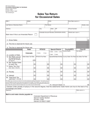 Form DR0154 Sales Tax Return for Occasional Sales - Colorado, Page 2