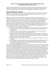 Instructions for Child Care Center Monitoring Form - Georgia (United States), Page 4