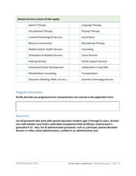 Private School or Facility Special Education Program Services Application Packet - Idaho, Page 5