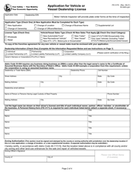 Form ITD3170 Application for Vehicle or Vessel Dealership License - Idaho, Page 2
