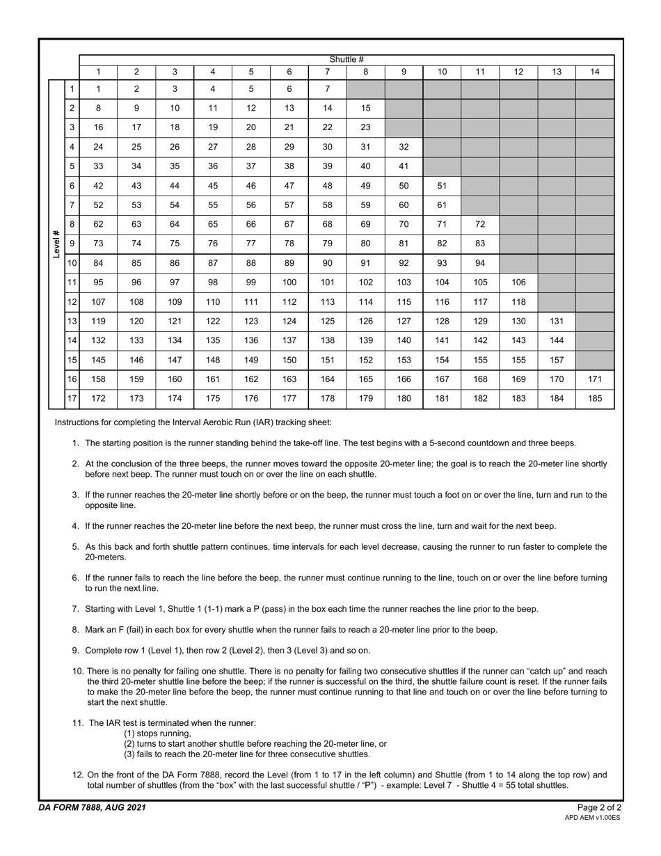 DA Form 7888 Download Fillable PDF or Fill Online Occupational Physical ...