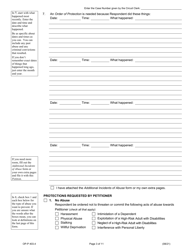 Form OP-P403.4 Petition for Order of Protection - Illinois, Page 3