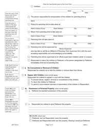 Form OP-P403.4 Petition for Order of Protection - Illinois, Page 7