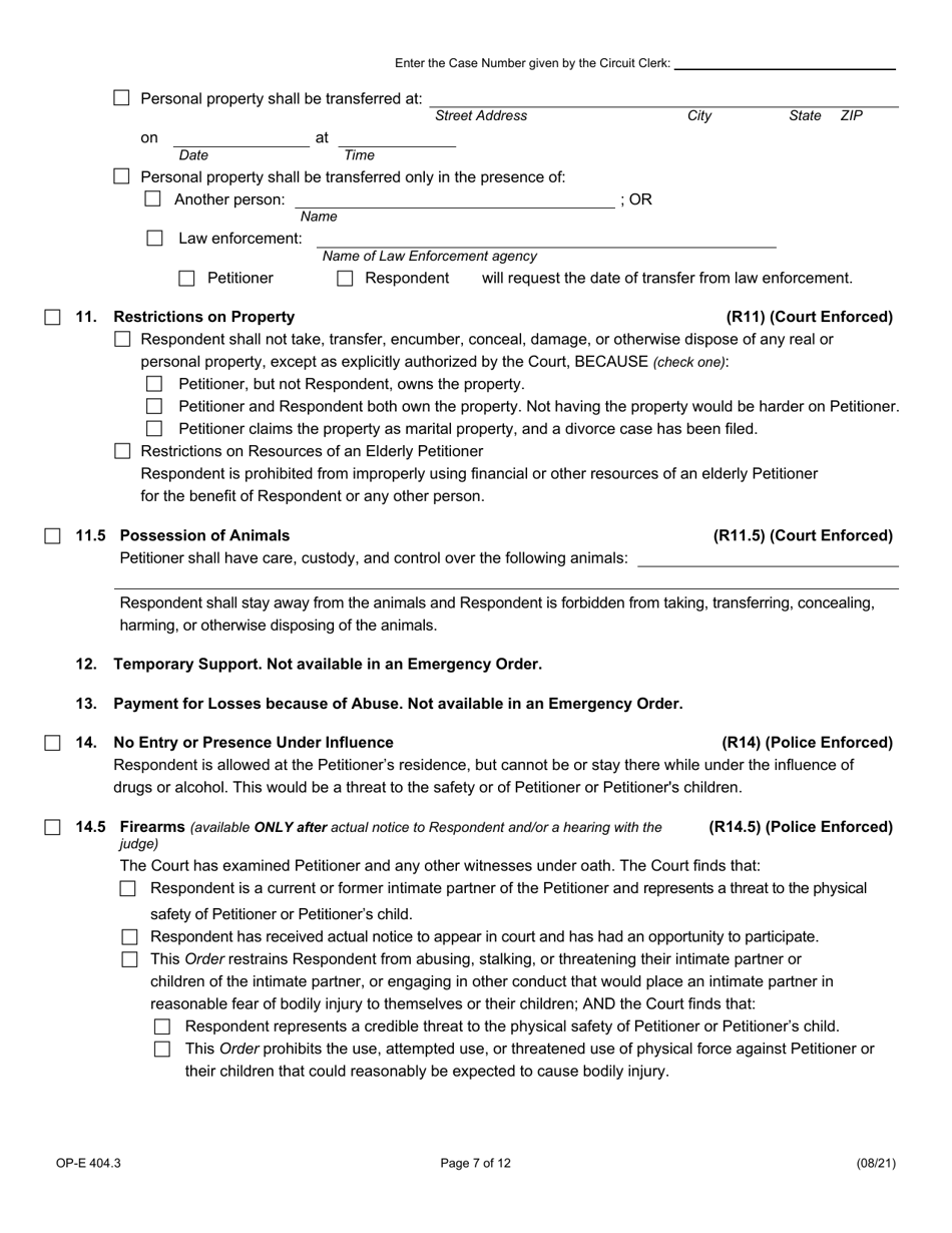 Form OP-E404.3 - Fill Out, Sign Online and Download Fillable PDF ...