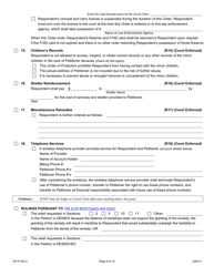 Form OP-P405.3 Order of Protection - Illinois, Page 9