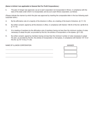Form NFP111.37 Articles of Merger - Illinois, Page 2