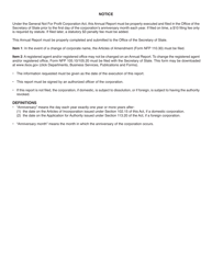 Form NFP114.05 Domestic/Foreign Corporation Annual Report - Illinois, Page 2