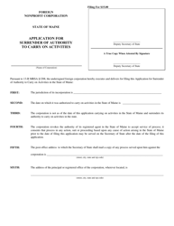 Document preview: Form MNPCA-12B Application for Surrender of Authority to Carry on Activities - Maine