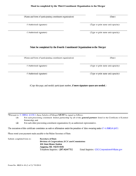 Form MLPA-10 Articles of Merger (Relating to a Lp) - Maine, Page 3