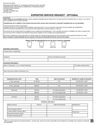 Form CSCL/CD-272 &quot;Expedited Service Request - Optional&quot; - Michigan