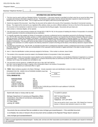Form CSCL/CD-510B &quot;Restated Articles of Incorporation for Use by Domestic Nonprofit Corporations&quot; - Michigan, Page 4
