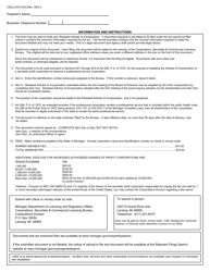 Form CSCL/CD-510D Restated Articles of Incorporation for Use by Domestic Profit Corporations - Michigan, Page 4