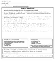 Form CSCL/CD-533 Certificate of Revocation of Dissolution for Use by Domestic Corporations - Michigan, Page 2