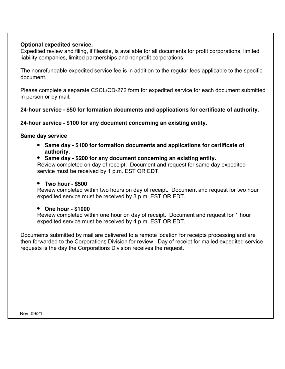 Form CSCL / CD-541 Certificate of Assumed Name for Use by Corporations, Limited Partnerships and Limited Liability Companies - Michigan, Page 4