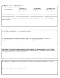 Form CSCL/CD-550M Certificate of Merger Cross Entity Merger for Use by Corporations, Limited Liability Companies, and Limited Partnerships - Michigan, Page 4