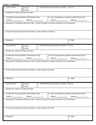 Form CSCL/CD-402 Restated Certificate of Limited Partnership for Use by Domestic Limited Partnerships - Michigan, Page 5