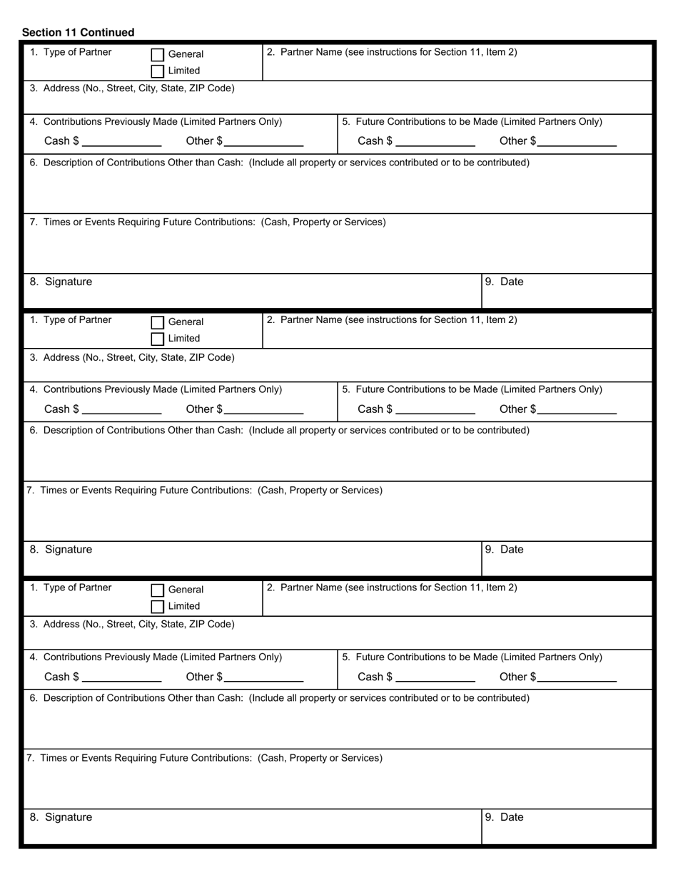 Form CSCL / CD-402 Restated Certificate of Limited Partnership for Use by Domestic Limited Partnerships - Michigan, Page 5