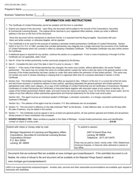 Form CSCL/CD-402 Restated Certificate of Limited Partnership for Use by Domestic Limited Partnerships - Michigan, Page 6