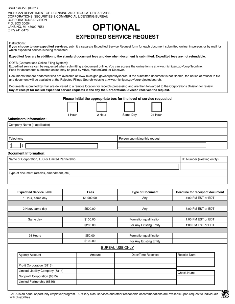 Form CSCL / CD-404 Certificate of Cancellation for Use by Domestic and Foreign Limited Partnerships - Michigan, Page 4