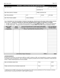 Form 2653 Contractor Dbe Commitment - Michigan, Page 2