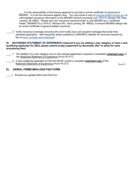 Pabl Renewal Checklist for a Blank Renewal - Michigan, Page 2