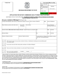 Form 98 Application for Notary Commission and Attorney Reappointment - Michigan, Page 2