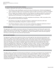Civil Agency User Agreement Between the Louisiana State Police (Lsp) Bureau of Criminal Identification and Information (Bureau) - Louisiana, Page 5