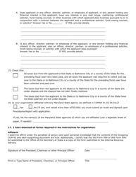 Form COR-92 Registration Statement for Charitable Organizations - Maryland, Page 6