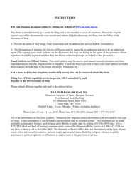 Foreign Trust Association Designation of Attorney for Service of Process - Minnesota, Page 2