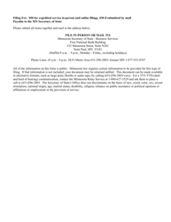 Certificate of Assumed Name Registration - Minnesota, Page 5