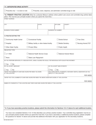 Form MO580-3009 Dental Application for a Controlled Substances Registration and Practitioner Availability Census - Missouri, Page 4