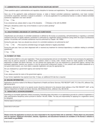 Form MO580-3014 Practitioner Application for a Missouri Controlled Substances Registration and Practitioner Availability Census - Missouri, Page 6